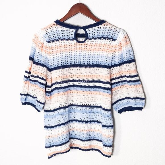 INC International Concepts Women’s Sweater XL Boho Coastal Casual Retro Striped - Picture 2 of 10